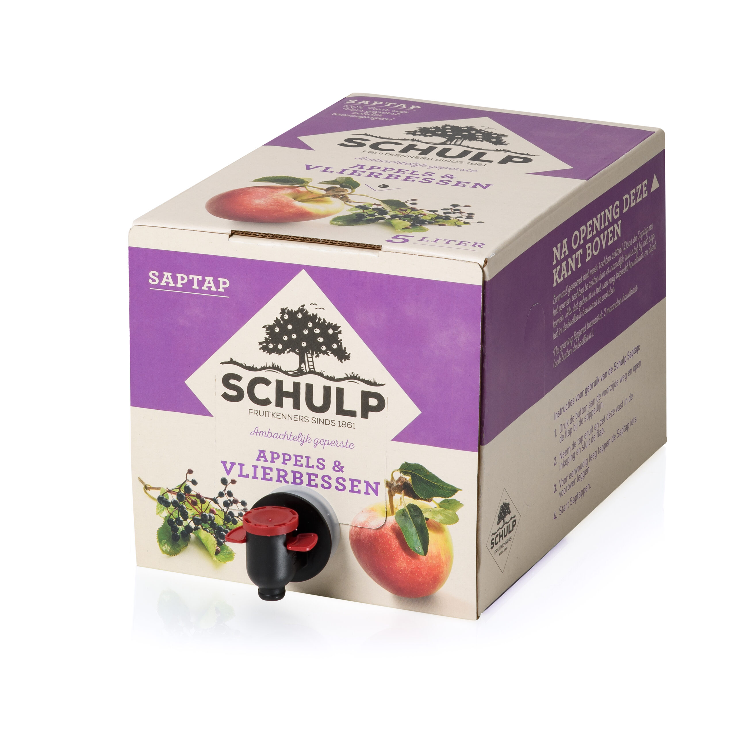 Schulp saptap appel vlierbes 5L